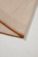 Contrast Trim Knit HOWDY Western Sweater Vest