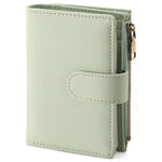 Leather Bifold Wallet with Zipper