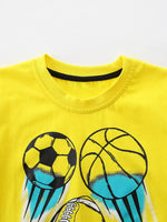 Children's Sporty Graphic Short Sleeve T-Shirt