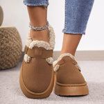 Round Toe Platform Slippers