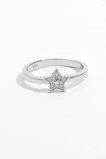 925 Sterling Silver Inland Zircon Star Ring