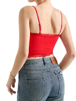 Lace Trim Cami Top