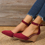 Point Toe Wedge Sandals
