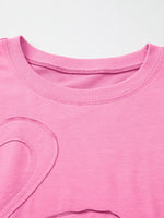 Flower Oversized Round Neck T-Shirt