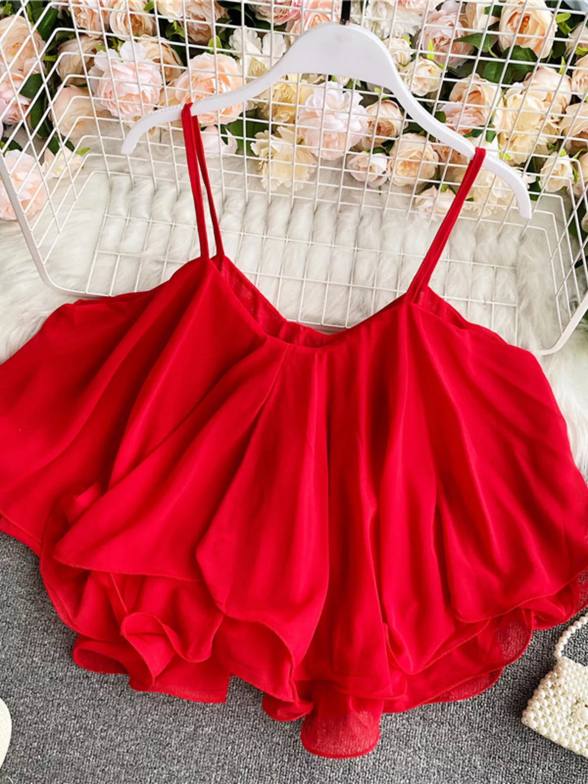 Ruffled Flowy Cami