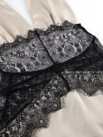 Halter Neck Lace Waist Maxi Dress