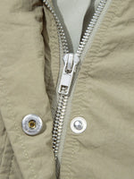 Zip Up Cropped Hooded Utility Jacket