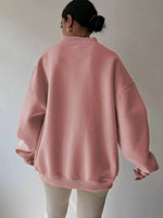 Dropped Shoulder Long Sleeve Oversized Sweatshirt