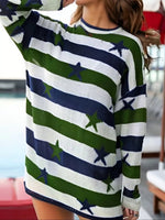 Stars and Stripes Long Sleeve Sweater