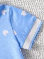 Children's Heart Print Pleated Dress