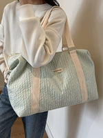Texture Travel Bag with Adjustable Strap