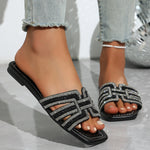 Rhinestone Open Toe Sandals