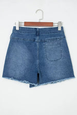 Wrapped Tied Waist Denim Skort