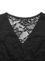 Lace Long Sleeve V-Neck Bodysuit
