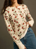 Floral Print Long Sleeve T-Shirt