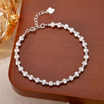 925 Sterling Silver Beaded Bracelet