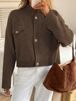 Button-Down Knit Cardigan