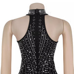 Sparkling Rhinestone Cutout Jumpsuit