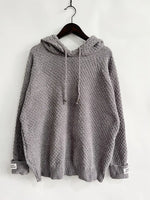 Drawstring Long SleeveHooded Sweater