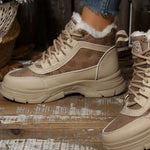Plush Lined Ankle Boots