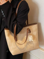 Shoulder Bag with Plush Charm