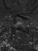 Lace Long Sleeve V-Neck Bodysuit