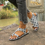 Toe Loop Flats Sandals