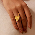 Irregular Twisted Texture Ring