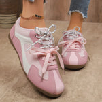 Round Toe Platform Sneakers