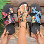 Toe Loop Platform Sandals