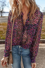 Polka Dot Button Up Shirt