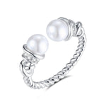 Pearl Open Cuff Ring