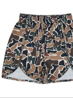 Camo Print Elastic Waist Shorts