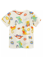 Children's Animal Print Crew Neck T-Shirt