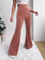 Corduroy High Waist Flare Pants
