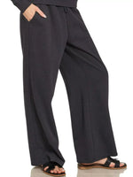 Zenana Fleece Long Sleeve Top and Sweatpants Set
