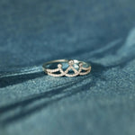 Crown Shape Inlaid Zircon 925 Sterling Silver Ring