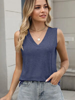 Classic V-Neck Sleeveless Tank Top