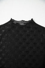 Sheer Mesh Short Sleeve Top