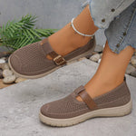 Round Toe Platform Slip-Ons