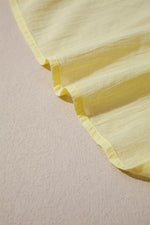 V Neck Ruffle Trim Sleeveless Shift Top