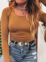 Long Sleeve Crop T-Shirt