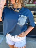 Denim Pocket Relaxed Fit T-Shirt