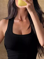 Ribbed Knit Slim Fit Tank