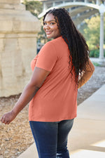 Basic Bae Bamboo Full SizeV-Neck Short Sleeve T-Shirt
