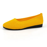 Solid Color Mesh Flat Slip-Ons
