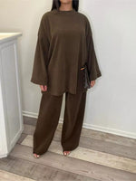 Relaxed Fit Corduroy Top and Pants Set