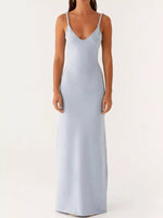 V-Neck Bodycon Maxi Dress