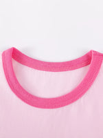 Children's Horse Applique Top & Rainbow Striped Pants Set