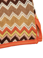 Zigzag Knit Tank Top and Shorts Set
